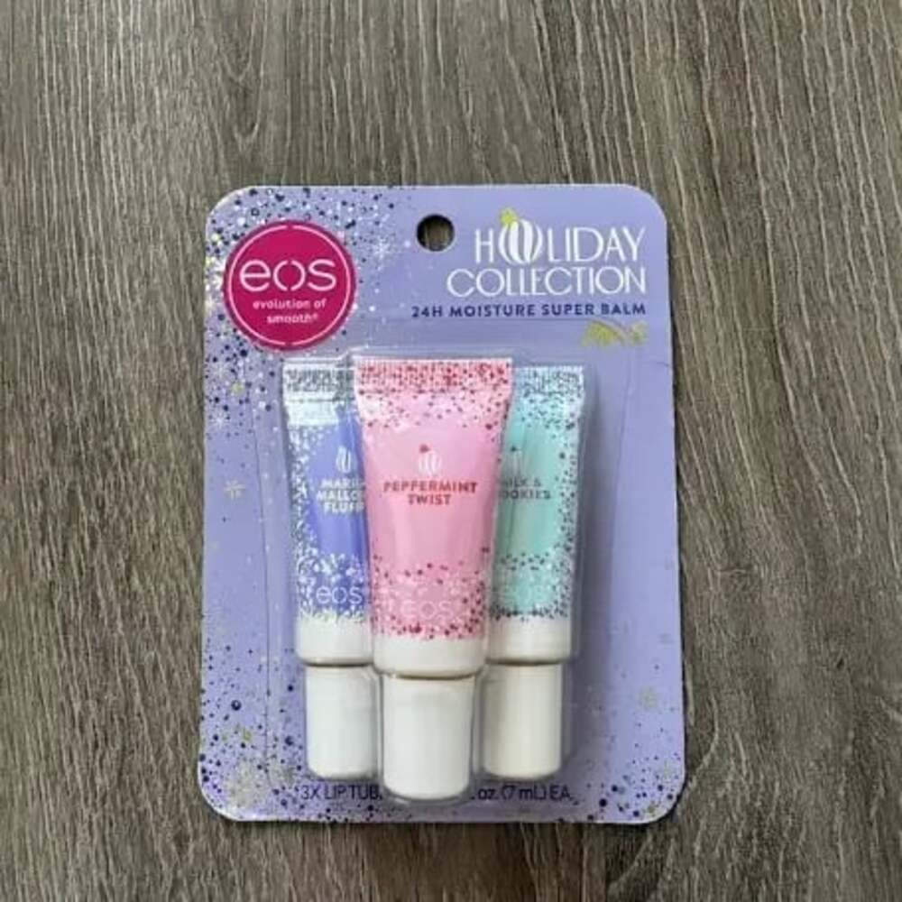 eos Holiday Collection 24H Moisture Super Balm 3-Pack Lip Tubes